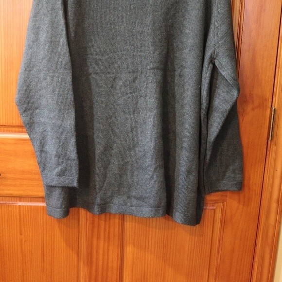 Soft Surroundings Green Wool Blend Sweater Plus Size 3X Cozy Classic Pullover - Picture 6 of 14
